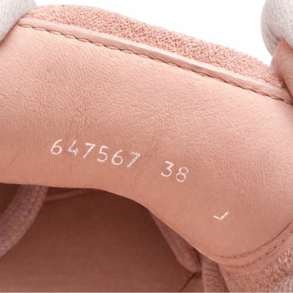 Alexander McQueen Blush Suede Oversized Sneakers – Made in Italy Sz 38 - Picture 10 of 12